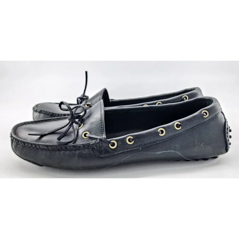 Cole Haan Gunnison II Black Slip On Leather Driving Shoes‎ Men's Size 8 M C05923
